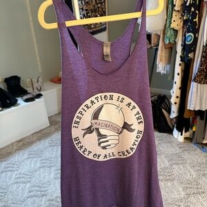 Disneys Purple Figment Tank Top Size Small